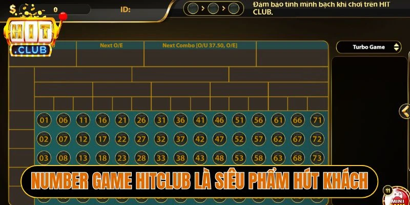 Number game Hitclub là siêu phẩm hút khách